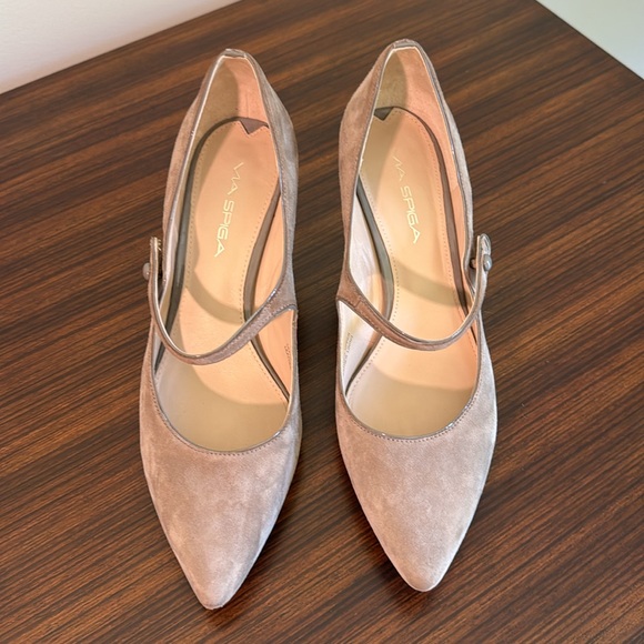 Via Spiga Macey 3” Suede Heels Size 8M - Picture 6 of 13